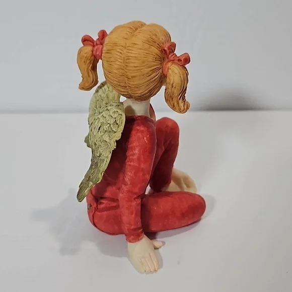 House of Lloyd Christmas Around the World VTG Pajama Angel 2 Piece Red Brown - Picture 5 of 9